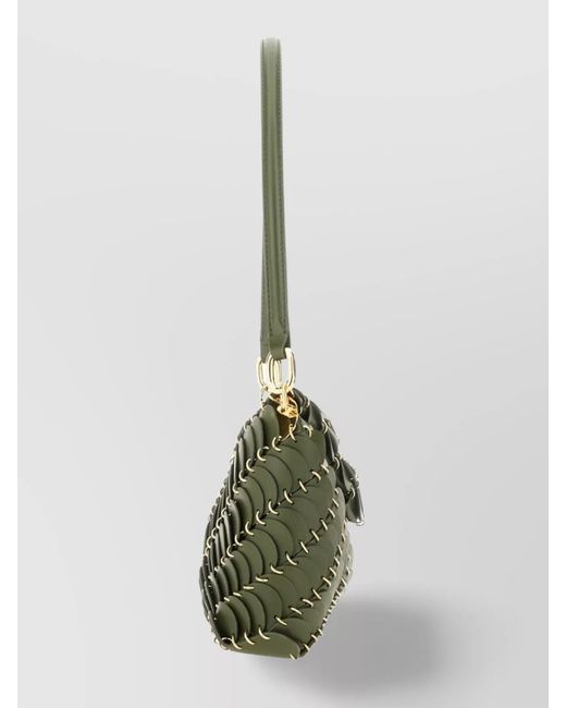 Rabanne Green 1969 Chain Mail Shoulder Bag