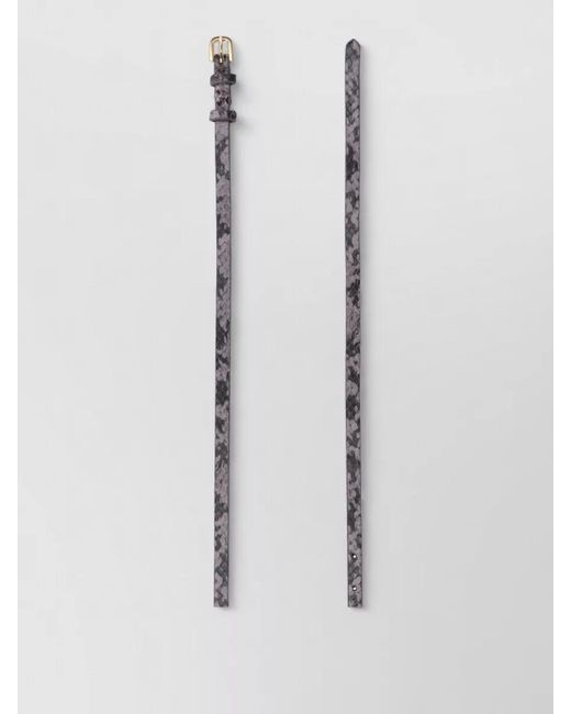 Dries Van Noten White Leather Belt