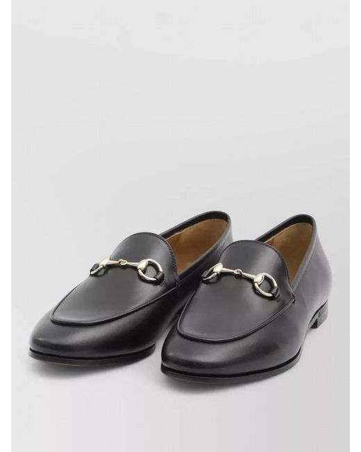 Gucci Gray Leather Loafers