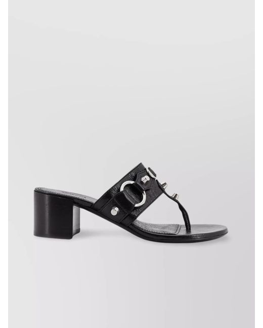 Balenciaga Multicolor Leather Heeled Sandals