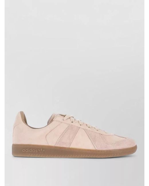 Adidas Pink Leather Low Top Lace-Up Shoes