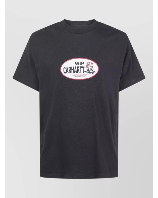Carhartt Blue Harlequin Bbg Organic Cotton Short-Sleeve T-Shirt for men