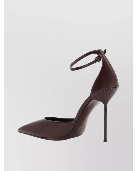 Paris Texas White Patent Leather Ankle Strap Pumps