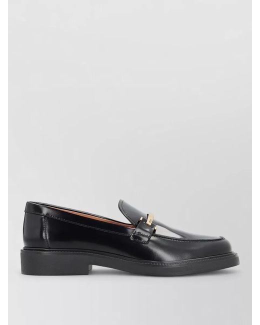 Tod's Multicolor Leather Loafers Metal Detail