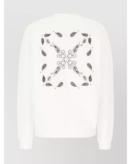 Off-White c/o Virgil Abloh White Organic Cotton Oversized Logo-Print Sweatshirt