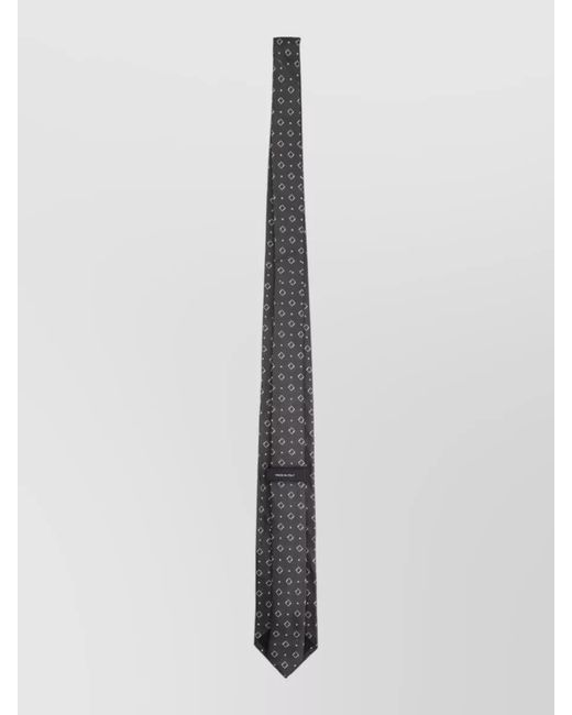 Boss White Silk Tie for men