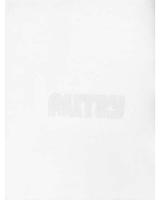 Autry White Crew Neck Plain Regular Fit Short Sleeves