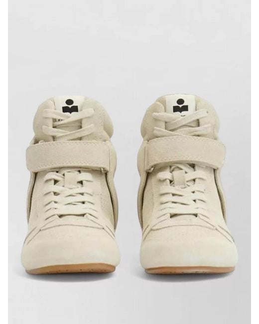 Isabel Marant Natural Leather High-Top Sneakers for men