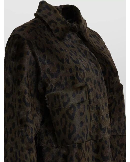FURLING BY GIANI Black Leather Coat