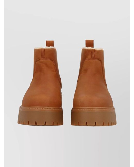 Timberland Brown Leather Ankle Boots