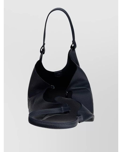 Gianni Chiarini Black Tote Shoulder Bag And Matching Pouch