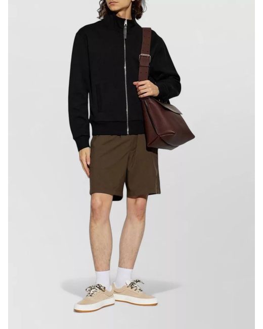 Givenchy Black Chevron Jacquard Jacket High Collar for men