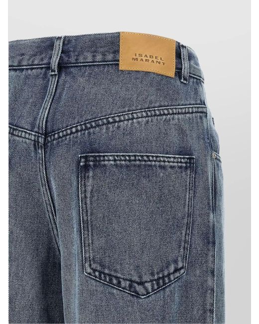 Isabel Marant Blue Wide-Leg Jeans