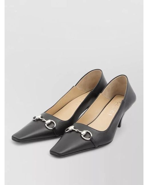 Gucci Multicolor Vittoria Leather Cone Heel Pumps