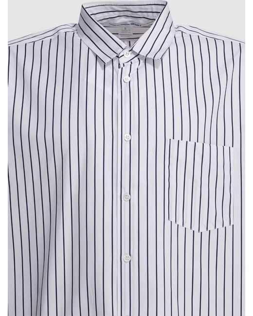 Comme des Garçons White Striped Shirt for men