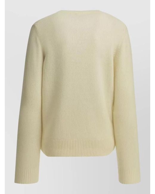 Ganni Metallic Teddy Mushroom Crew Neck Graphic Sweater