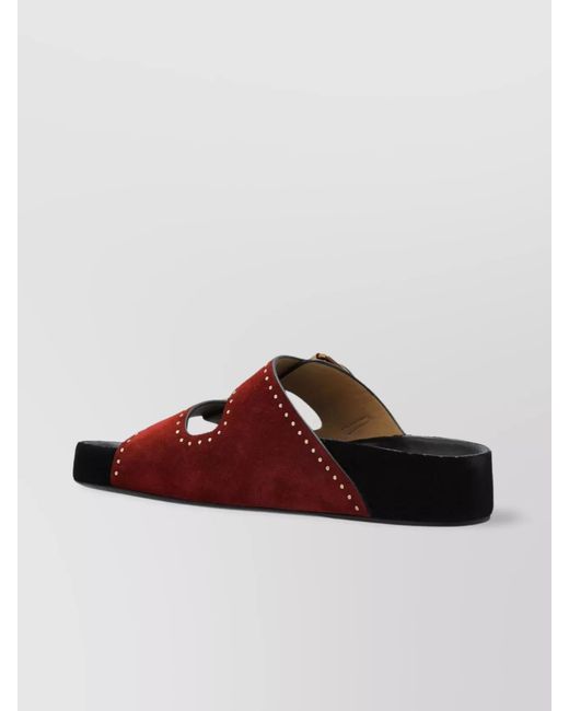 Isabel Marant Brown Leather Studded Sandals