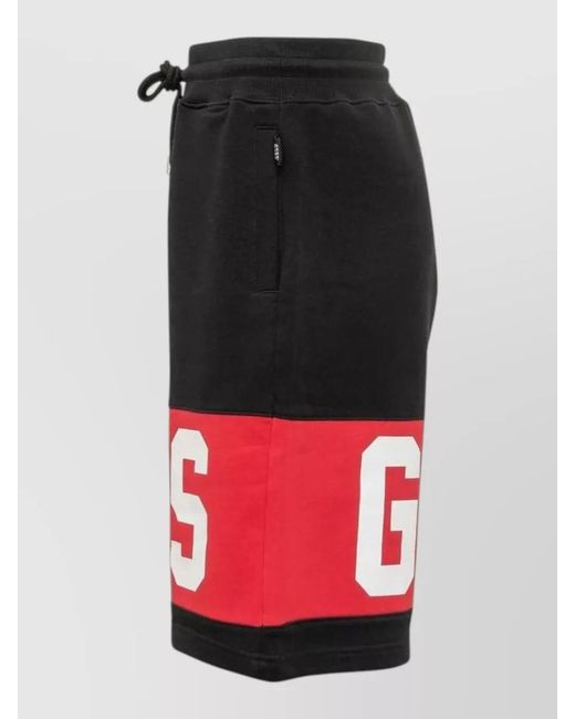 Gcds Black Logo Shorts for men