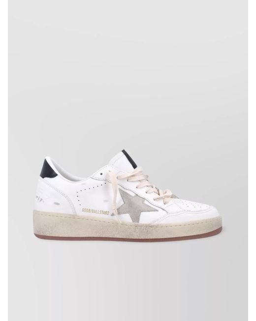 Golden Goose Deluxe Brand White Leather Low-Top Sneakers for men