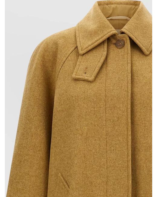 A.P.C. Natural Virgin Wool Single Breasted Coat
