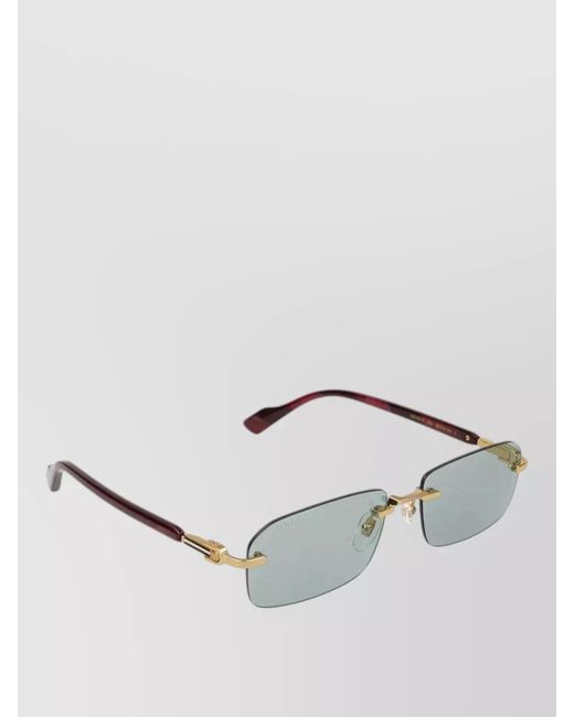 Gucci Multicolor Sunglasses Gg1221S 003 Rectangular Metal Frame for men