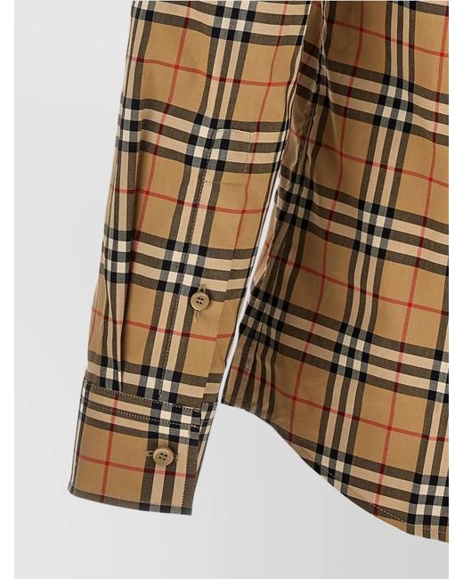 Burberry Natural Simson Cotton Shirt for men