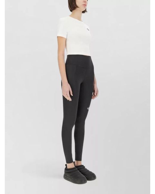 The North Face White Cropped Crew Neck Short Sleeve Top