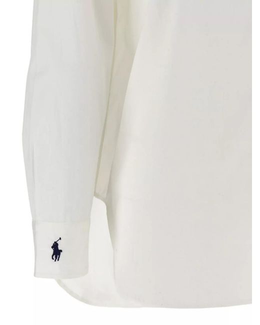 Polo Ralph Lauren White Oversized Cotton Shirt