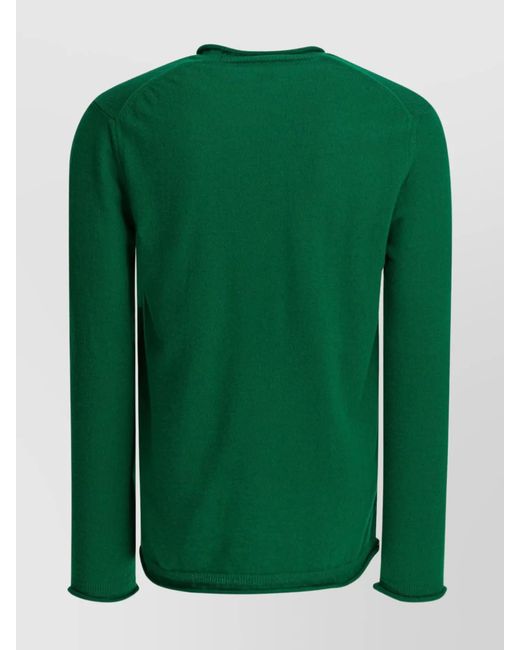 Comme des Garçons Green Wool Crewneck Sweater for men