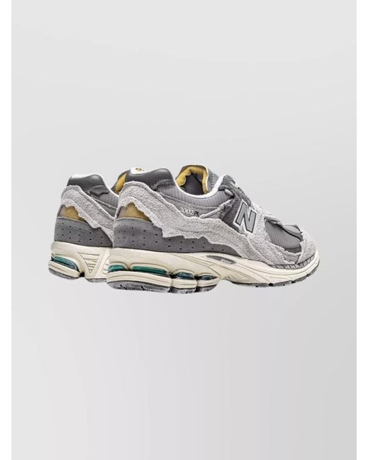 New Balance Metallic Suede Leather Paneled Low-Top Sneakers for men