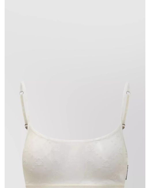 MARINE SERRE White Mesh Bralette