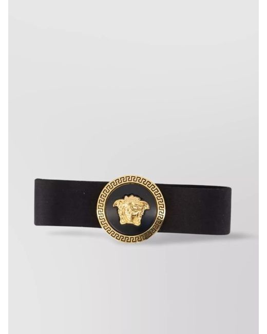 Versace Multicolor Satin Hair Clip Medusa