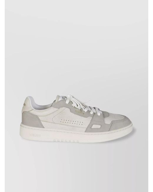 Axel Arigato Gray Leather Panelled Low-Top Sneakers for men