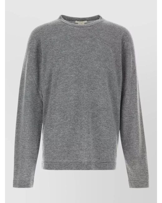 The Row Gray Casas Cashmere Sweater Round Neck Long Sleeves for men