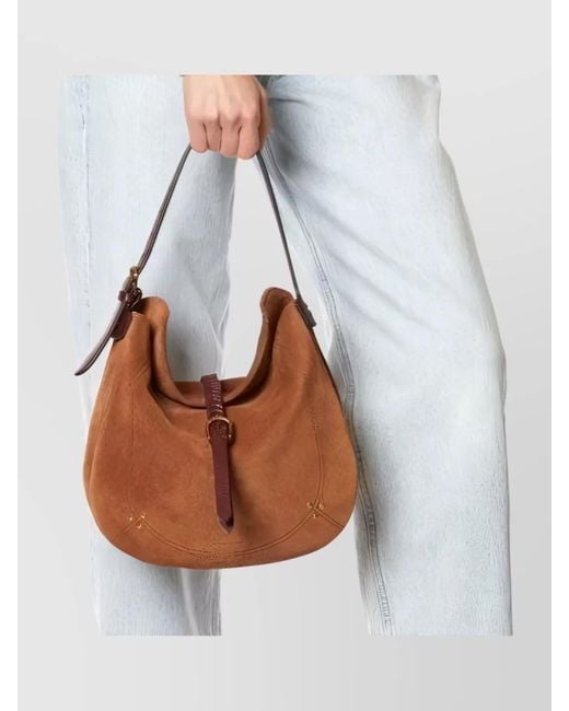 Jérôme Dreyfuss Brown Leather Shoulder Bag