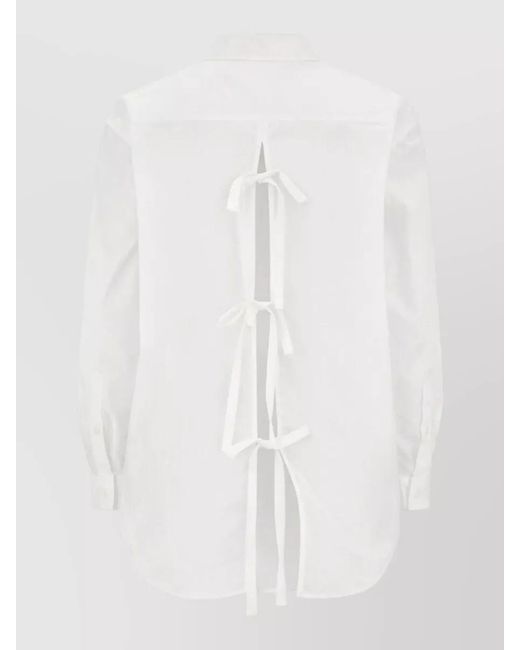 THE GARMENT White Cyprus Shirt Tailored Fit Long Sleeves Back
