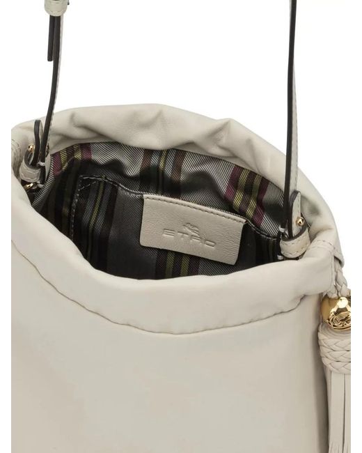 Etro Natural Kalispera Small Bucket Crossbody Bag