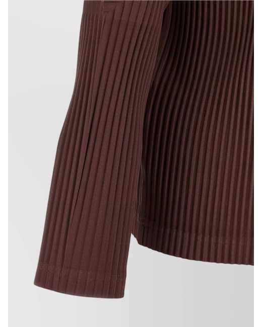 Homme Plissé Issey Miyake Purple Pleated T-Shirt for men