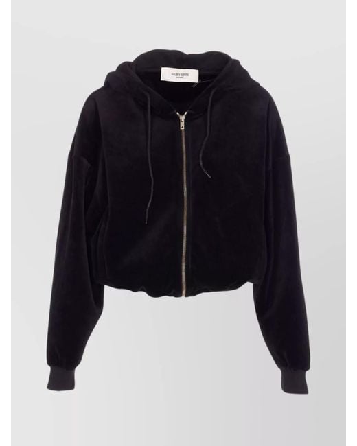 Golden Goose Deluxe Brand Blue Cropped Hooded Sweatshirt