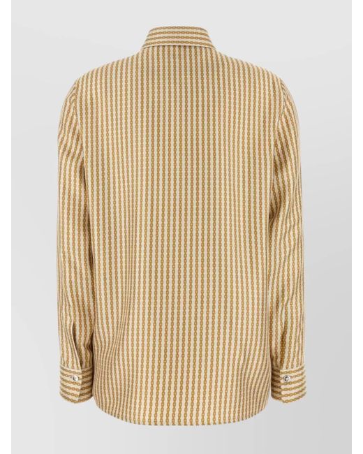 Versace Natural Silk Printed Shirt for men