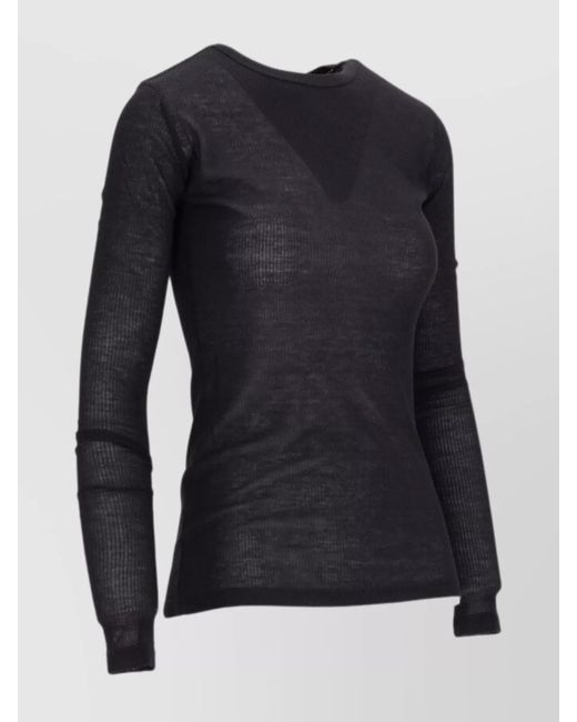 Ann Demeulemeester Blue Slim-Fit Long-Sleeve T-Shirt