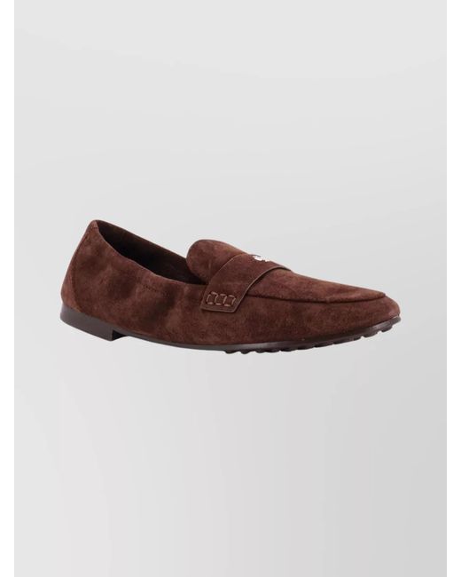 Tory Burch Brown Leather Loafers