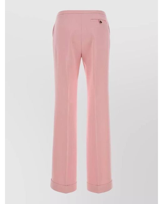 Alberta Ferretti Pink Tailored Trousers