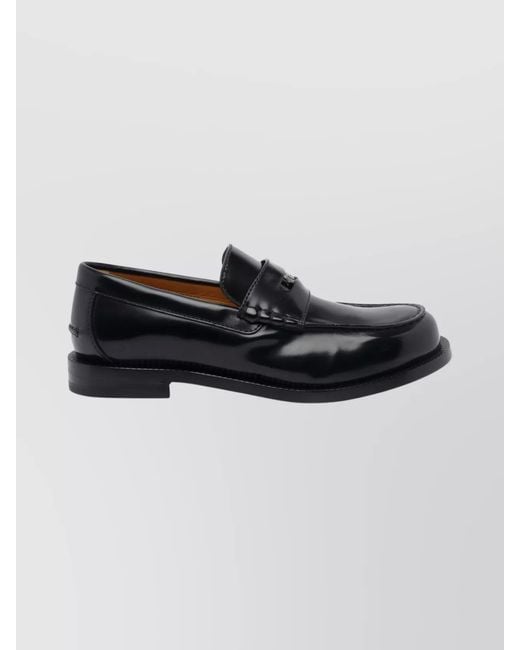 Gucci Black Leather Loafers for men