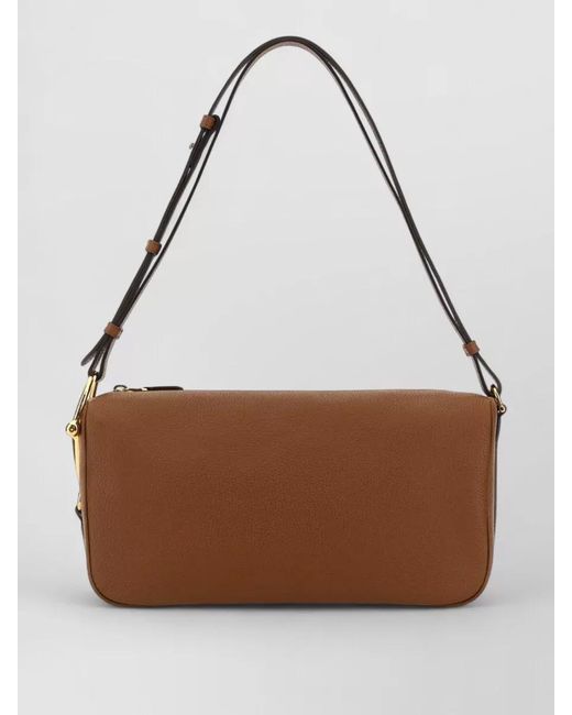 Gucci Brown Medium Leather Half Horsebit Shoulder Bag