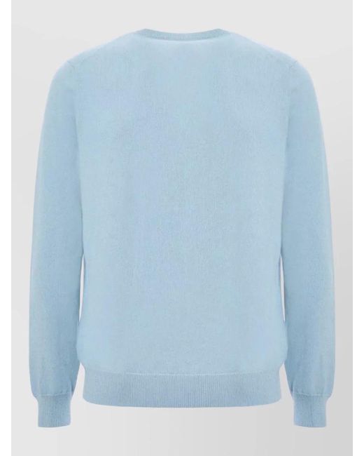 Malo Blue Cashmere Sweater for men