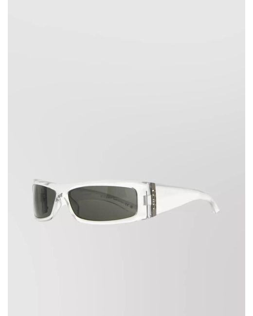 Gucci Gray Acetate Rectangle-Frame Sunglasses for men