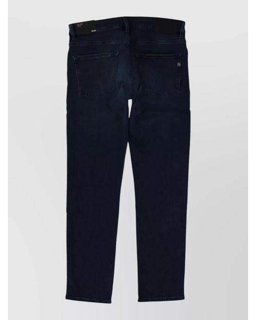 Boss Blue Slim-Fit Denim Jeans for men