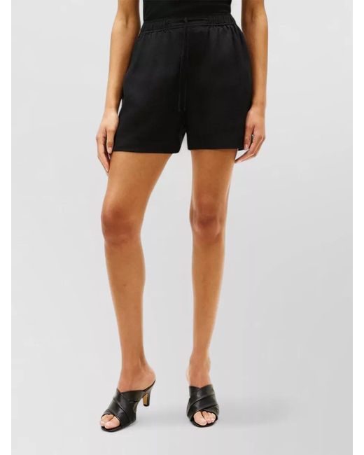 Tommy Hilfiger Black Linen Knee-Length Shorts