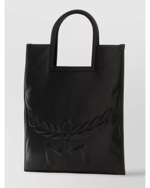 MCM Black Aren Nappa Leather Shoulder Bag
